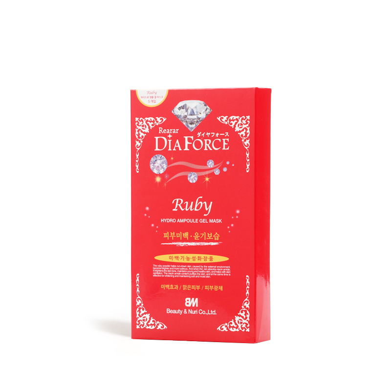 贵妇DIAFORCE 瑞拉 迪雅芙丝水凝胶面膜 红宝石 5片/盒