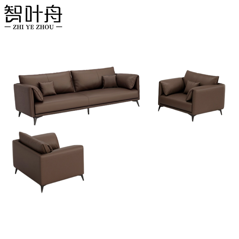 智叶舟接待沙发组合250*85*85cm(4+1+1)套高清大图