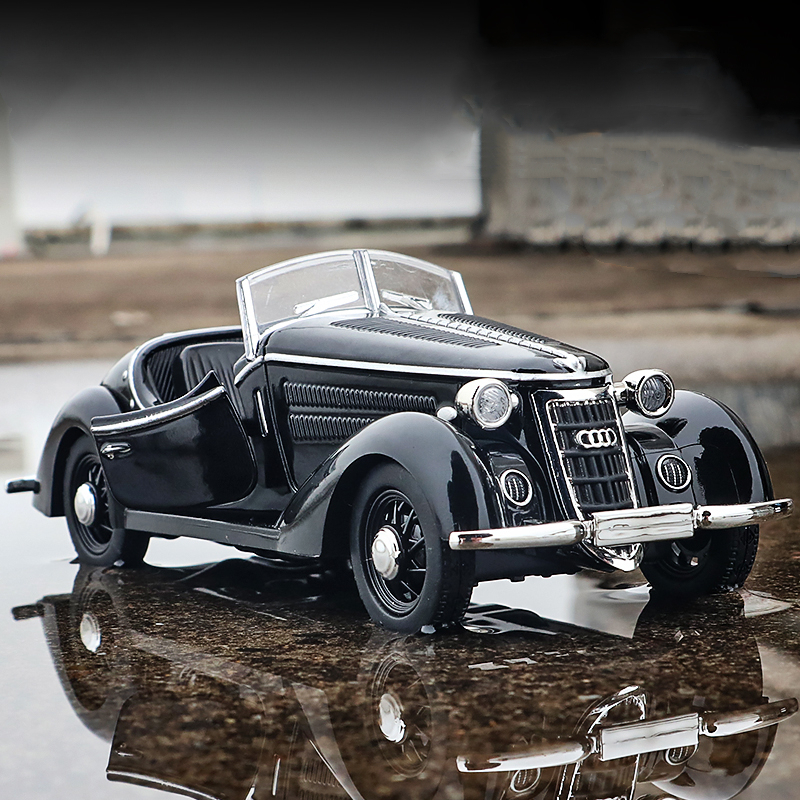 砺能 车致 合金车模1:32正版授权奥迪漫游者w25k汽车模型敞篷老爷车