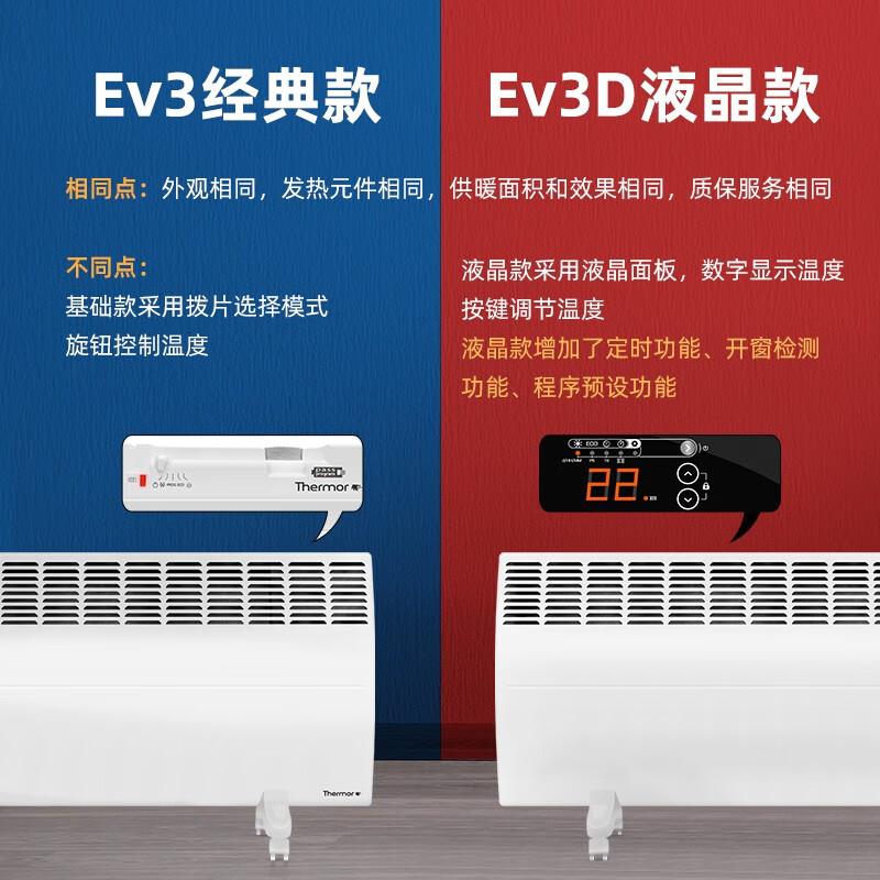 赛蒙 EV3D 2000瓦 对流式 液晶款 电暖器 (计价单位:台) 白色高清大图