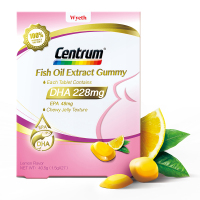 惠氏 善存（Centrum）DHA Gummy鱼油提取物软糖 善存DHA 孕期备孕孕期哺乳 1.5g*27*2