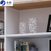 永格文件柜木质储物柜展示柜资料柜浅胡桃色二门
