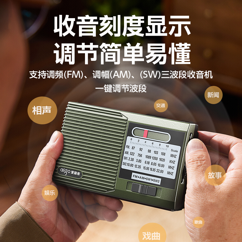 爱国者全频道收音机M88