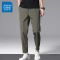 真维斯九分休闲长裤男士夏季直筒2022新款速干运动冰丝薄款西裤子