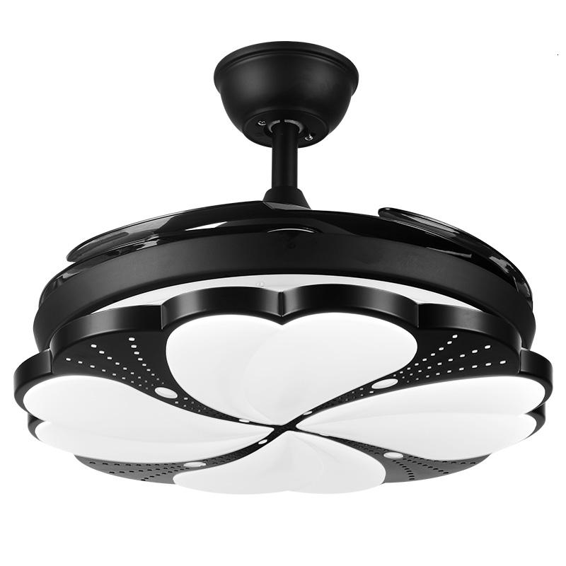 超薄风扇灯隐形吊扇灯一体餐厅客厅妖怪卧室带电风扇吊灯家用现代简约