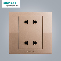 西门子(SIEMENS)开关插座 悦动香槟金系列四孔电源插座5UB8012-3NC03