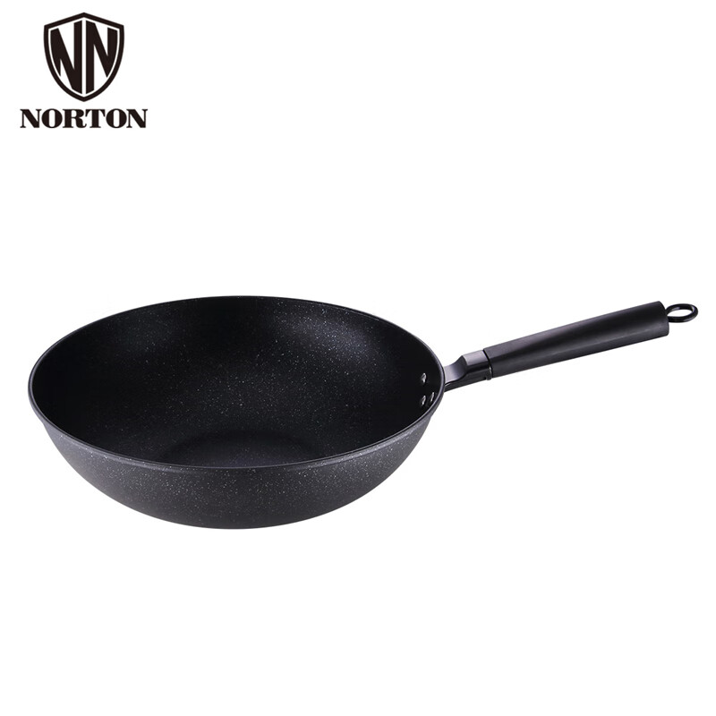 诺顿 NORTON 聚味麦饭石煎炒锅 32CM 1JJW032