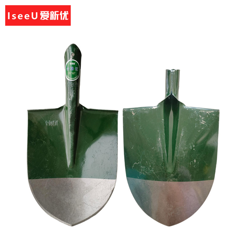 爱新优 锰钢淬火尖头铲尖锹铁铲圆头铲 大号 (个)高清大图