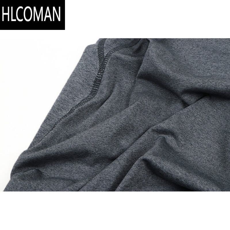 HLCOMAN加拿大健身牛货!专业速干户外运动休闲圆领弹力T恤跑步短袖男装图片