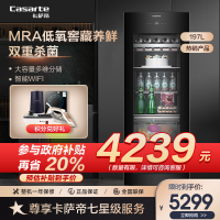 卡萨帝(Casarte)197升冰吧 酒柜 冷藏柜 冰箱 冷柜 茶叶柜 饮料柜 LC-197WLC9ED1U1