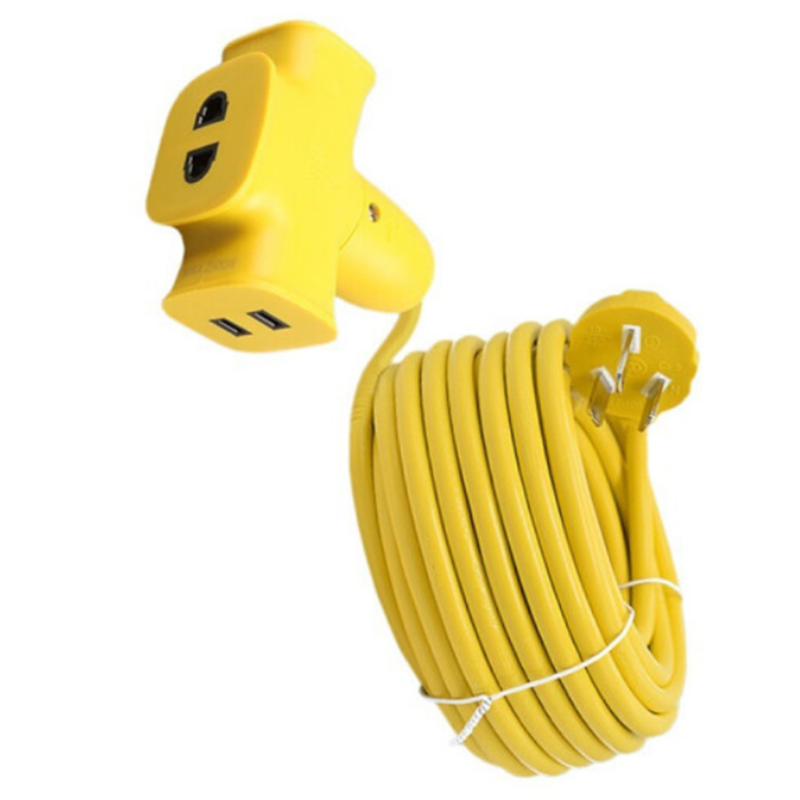 公牛(bull) 新国标摔不烂工程排插 10A250V 20米导线 GN-C221X 单位:个 货期3天高清大图
