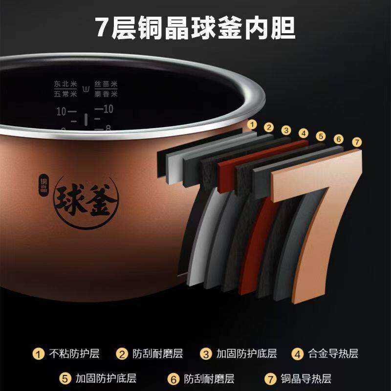 苏泊尔SUPORIH电磁加热电饭煲银灰色方形煲微电脑控制 SF40HC53高清大图