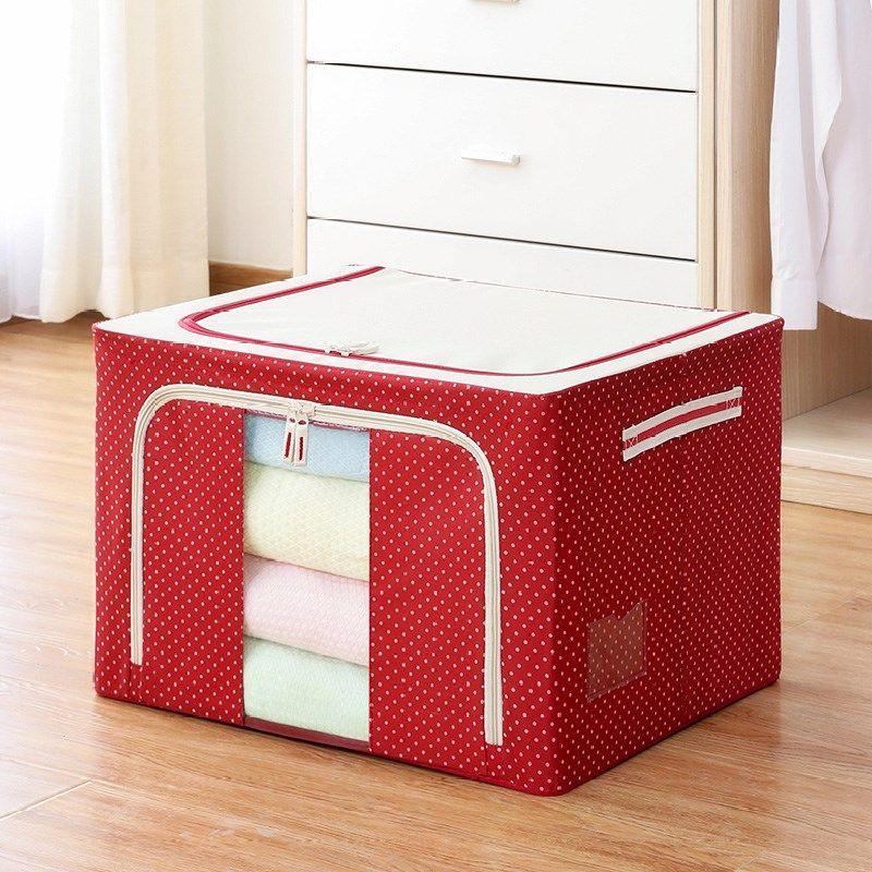 皇豹大号72升牛津布折叠装衣服的收纳箱帆布宿舍布艺贮物整理箱子神衣