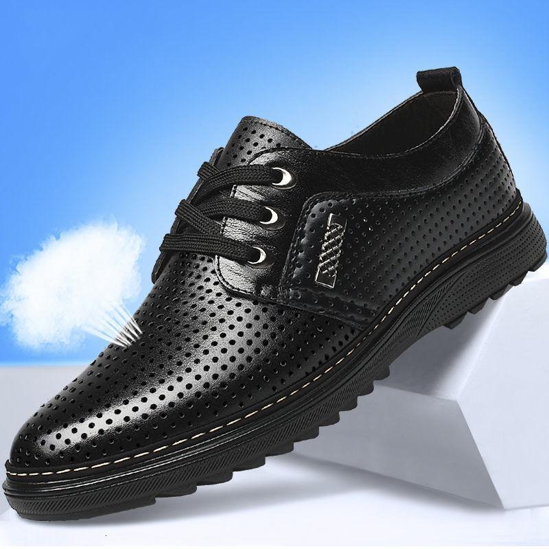 男士凉鞋2019新款男鞋夏季休闲镂空皮鞋黑色防滑夏天透气洞洞鞋男28