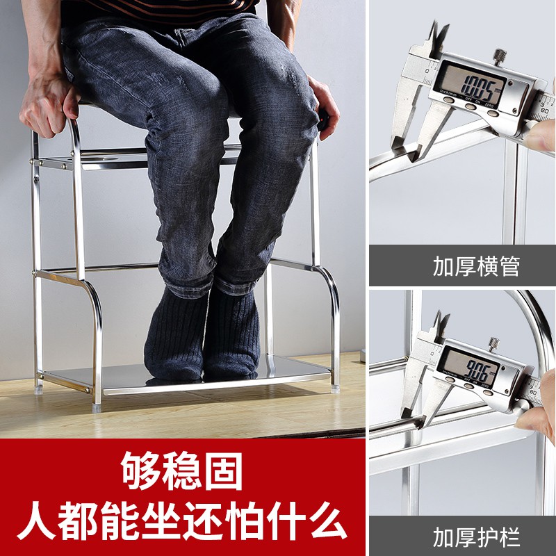 不锈钢厨房置物架台面调味料架家用大全厨具用品落地多层收纳刀架收纳层架 三维工匠高清大图