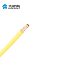 津达 铜芯软电线BVR25黄色450/750V 米