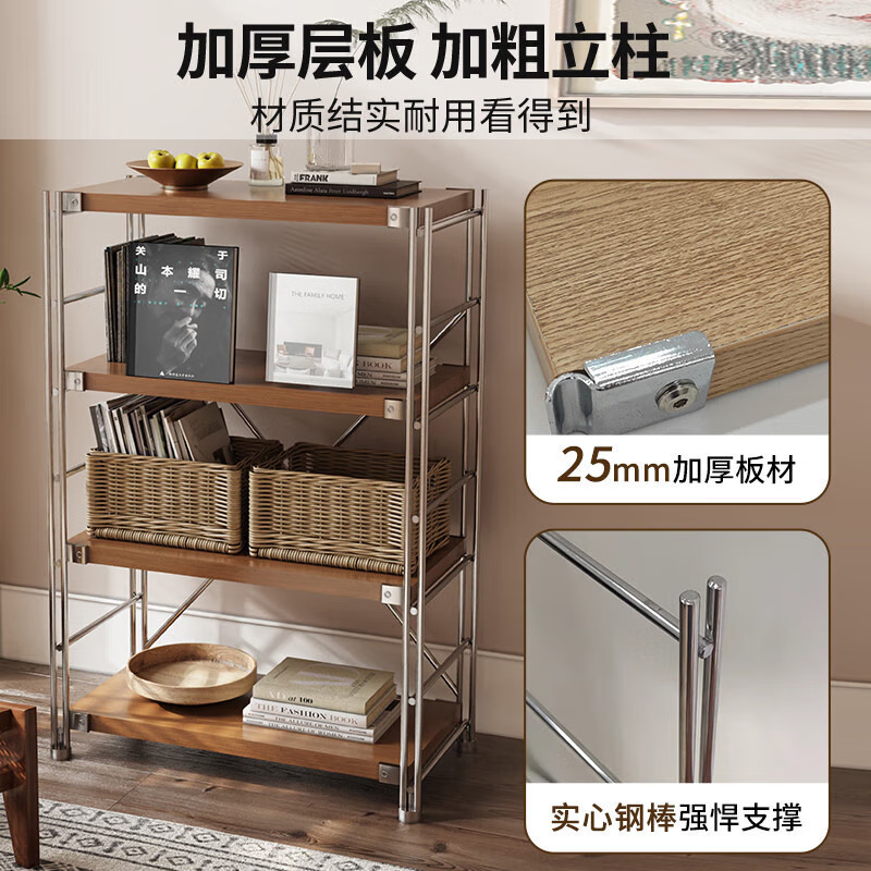 鑫金虎 6层日式置物架厨房微波炉储物收纳架2100*400*410mm高清大图