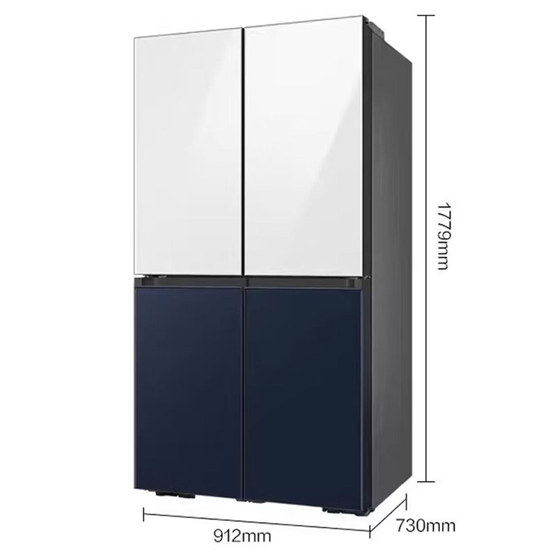 三星(SAMSUNG)RF59CB0T08A/SC 原装进口 缤色铂格649升高端智能变频家用冰箱 全环绕气流玻璃面板高清大图