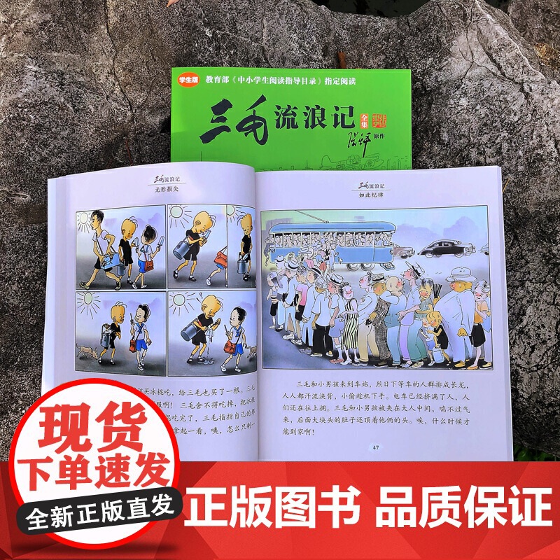 正版童书 三毛流浪记全集学生版 小学生一二三年级课外书四年级故事图书儿童文学青少年课外阅读 激发小孩阅读兴趣高清大图