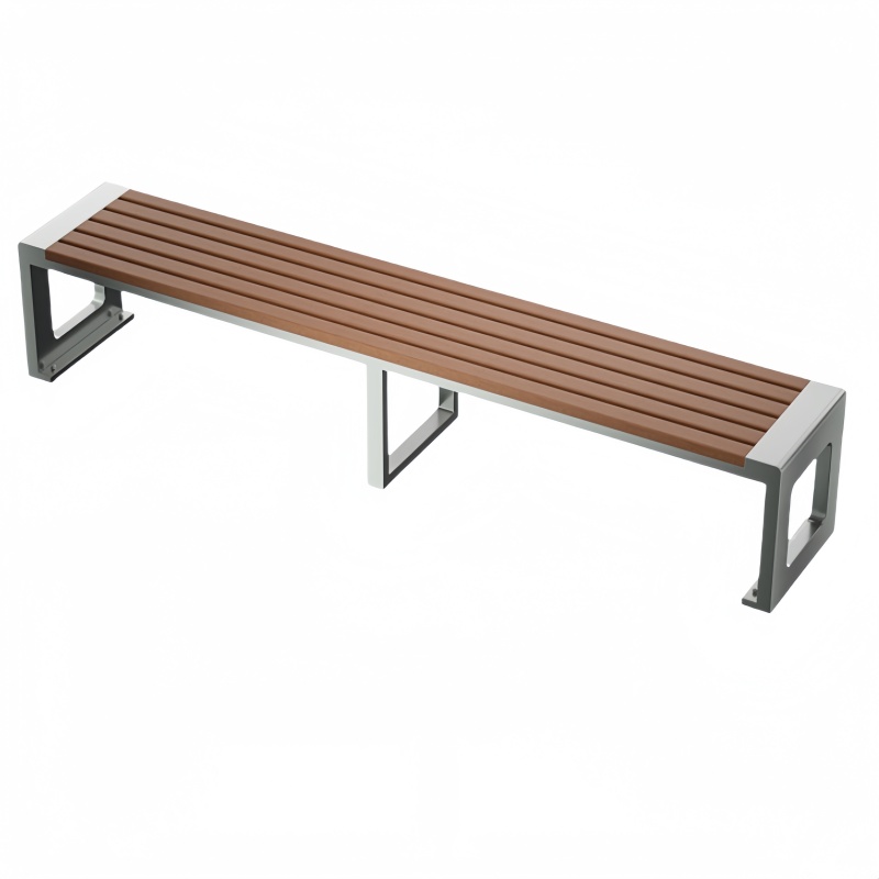 凡礼格户外长椅 户外休闲长凳回型220*40*42cm