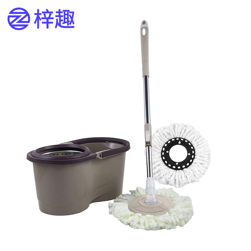 梓趣 带桶拖把 2个拖头 套高清大图