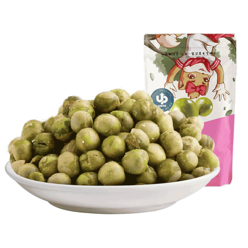 满300减210[三只松鼠_蒜香豌豆205g]休闲零食特产炒货办公室小吃高清大图