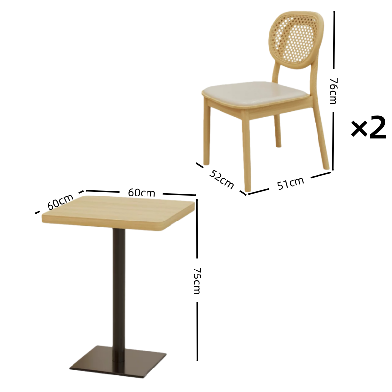 璎蕙 餐桌1桌2椅 套高清大图