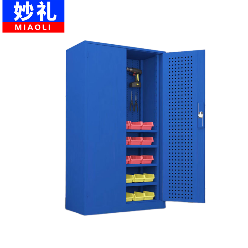 妙礼工具柜带网四板台高清大图