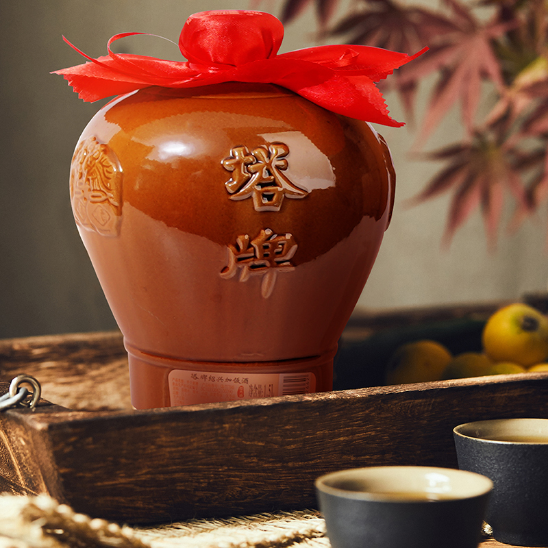 塔牌绍兴黄酒加饭酒1.5L*6坛整箱礼盒正宗绍兴花雕酒自饮送礼半干