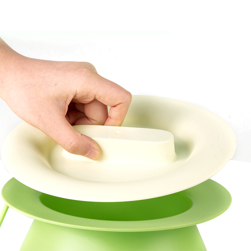 茶花痰盂塑料加厚儿童家用便盆尿壶坐便器男女带盖小号成人尿盆尿桶 2006(绿色)高清大图