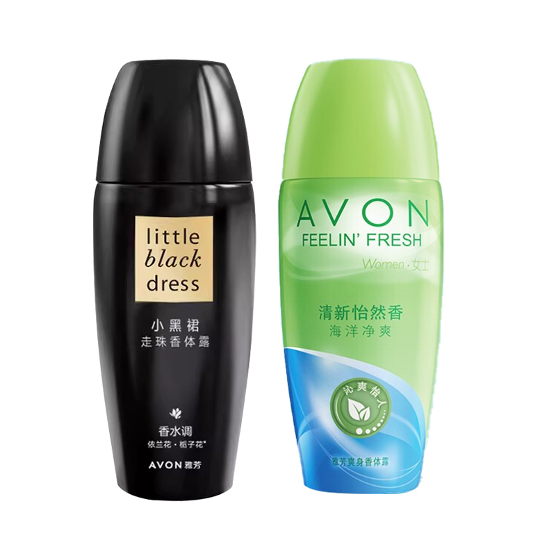 雅芳香体露小黑裙40ml+海洋清香40ml