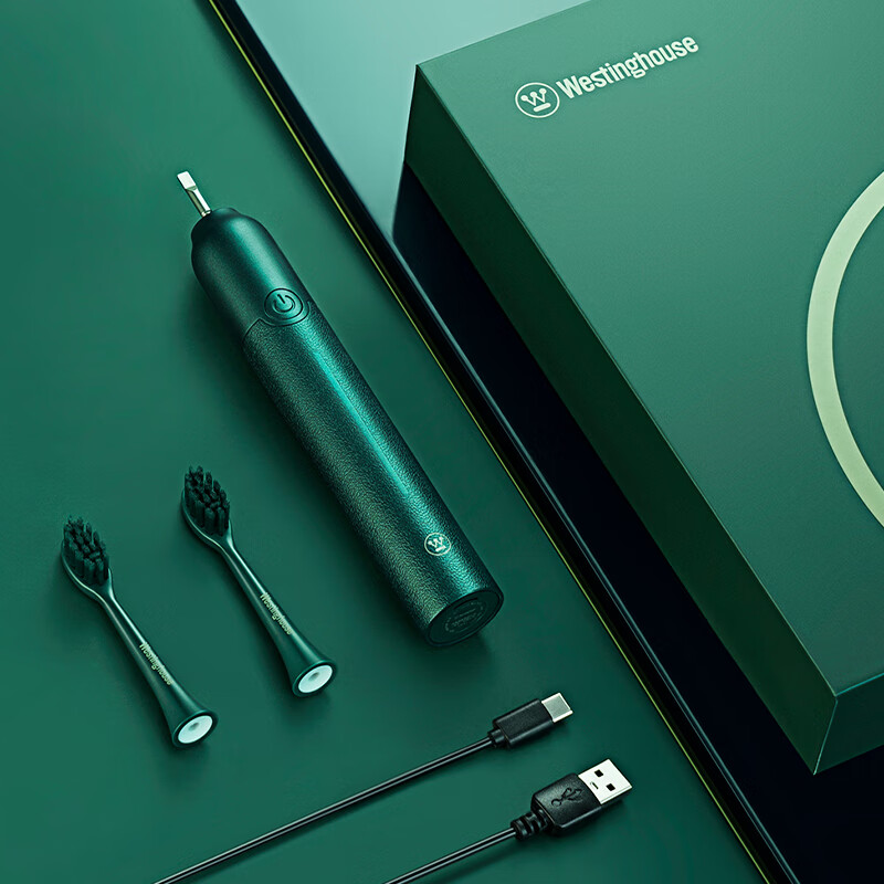 西屋(Westinghouse) 成人声波电动牙刷软毛女士情侣牙刷送男生爸爸生日礼物 [精美礼盒]星空黑WT-301K高清大图