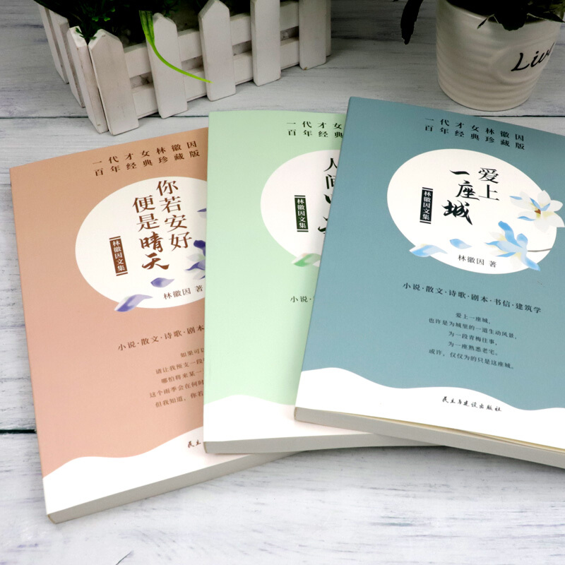 [正版]全套3册林徽因文集 你是那人间四月天 你若安好便是晴天 爱上一座城 诗集散文小说作品全集 民国三大才女之一女性高清大图