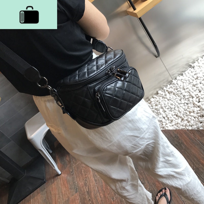 欧洲站真皮斜挎包2020春夏上新时尚潮女网红腰包羊皮多功能胸包女NEWLAKE高清大图