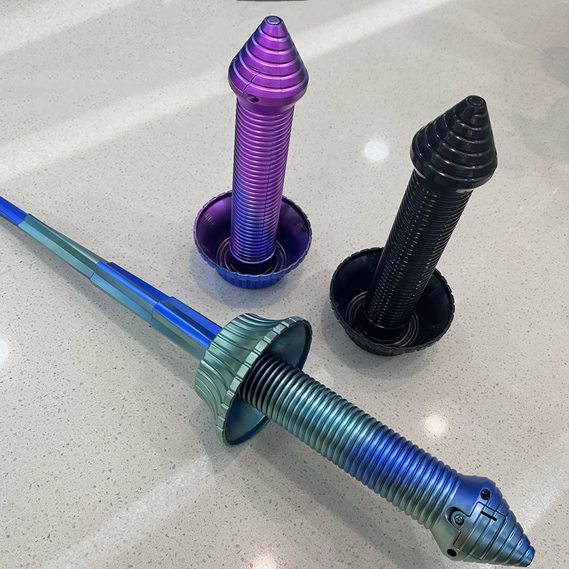 网红3d打印伸缩剑重力螺旋剑儿童玩具宝剑男孩武士刃收缩大刀