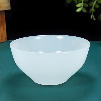 玉石成人大碗茶杯大号家用功夫茶具套装主人杯高档玉石大碗批发白玉