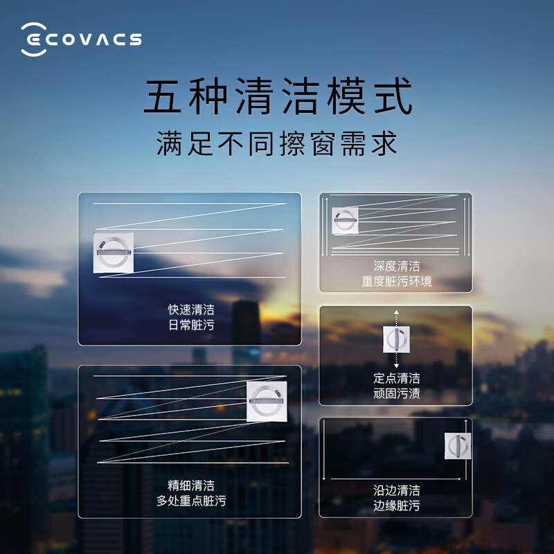 科沃斯(ECOVACS)窗宝W2 PRO擦窗机器人擦玻璃神器全自动擦窗机器人家用擦窗机