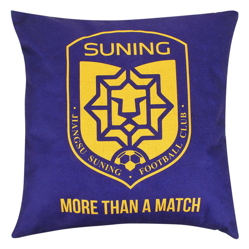 江苏苏宁足球俱乐部抱枕-蓝色米色