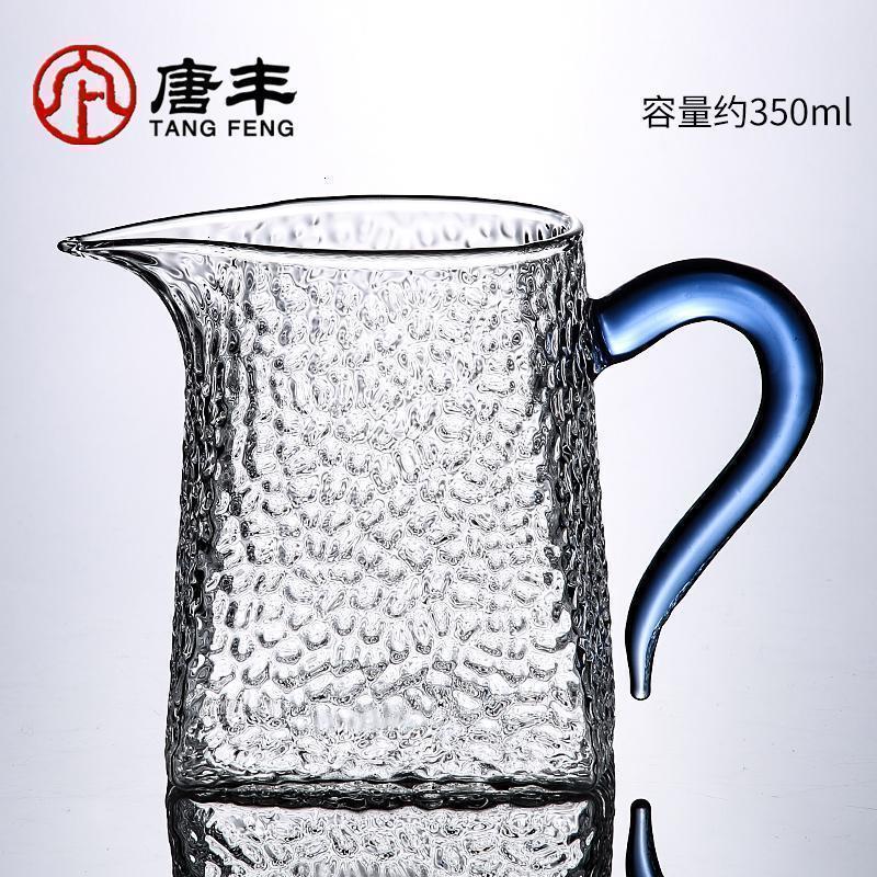 家柏饰(CORATED)方形锤纹玻璃公道杯贪心杯加厚耐热家用公杯倒茶器茶具分茶器高清大图