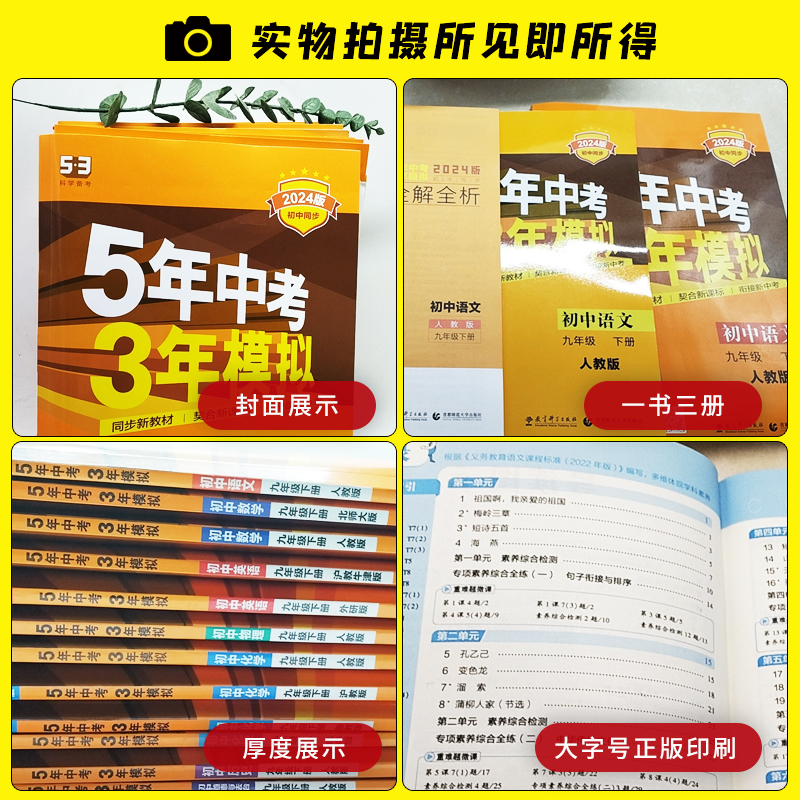 物理全一册-苏科版 九年级上 [正版]2025五年中考三年模拟七八九年级上下册数学物理语文英语化学生物政治历史地理同步练高清大图