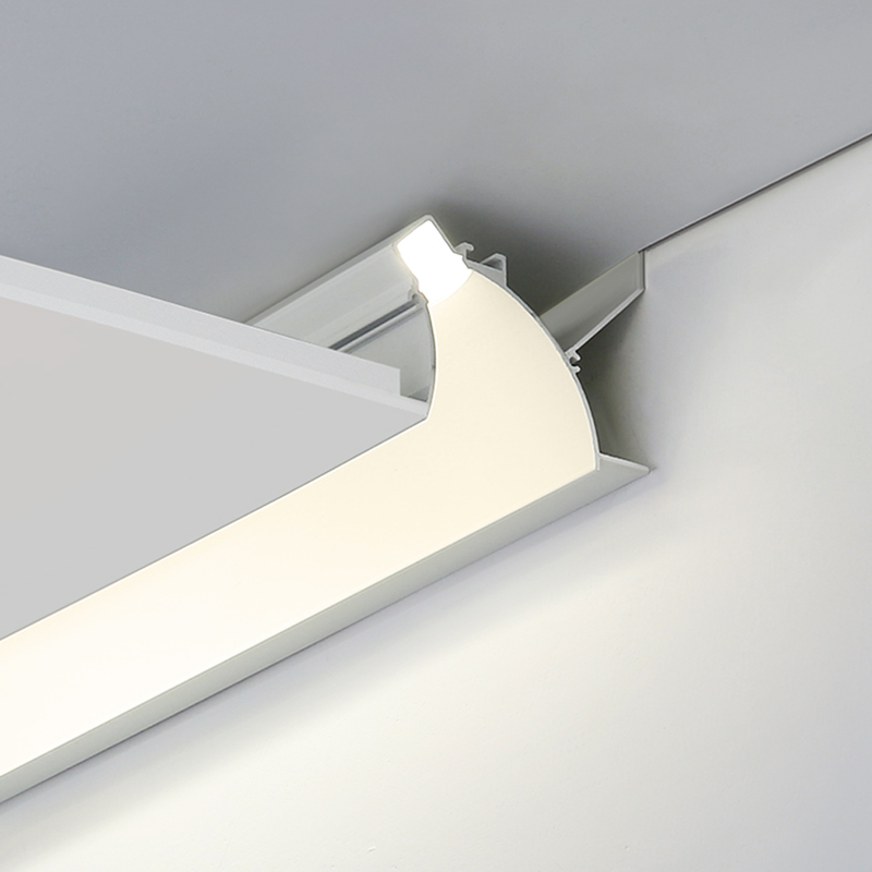 洗墙线性灯走廊过道嵌入式天花线条灯客厅回型吊顶led线形灯铝槽