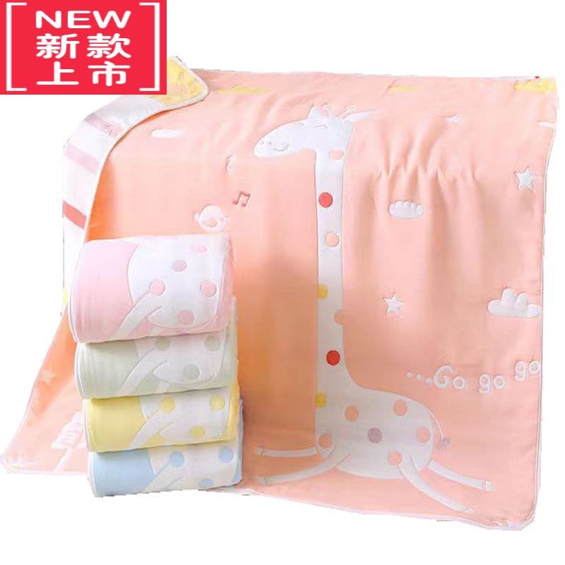可莉允8六4层春夏6纱布浴巾薄厚新生婴儿童毛巾被子吸水宝宝洗澡巾图片