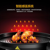 美的(Midea)MC-JHN34Q 家用电饼铛煎烤机机械式加深大烤盘饼铛 上下盘单独加热 双层加热 不粘涂层 不可拆洗