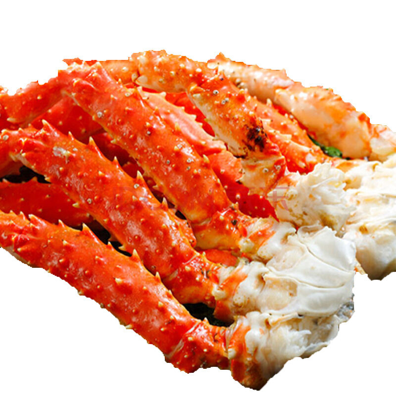 xj帝王蟹腿熟冻帝王蟹腿新鲜蟹钳蟹脚海鲜水产食材500g可开发票