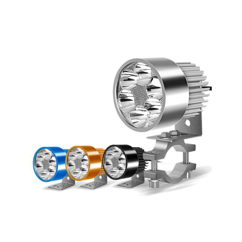 [补贴10%]摩托车大灯电动车大灯泡改装倒车强光LED射灯超亮强光外置图片