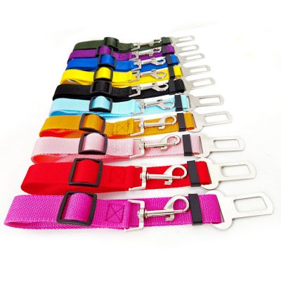 单个安全带(颜色随机) 均码 宽2.5cm 狗狗出行用品车载专用宠物狗安全带泰迪法斗比熊小型犬汽车安全扣