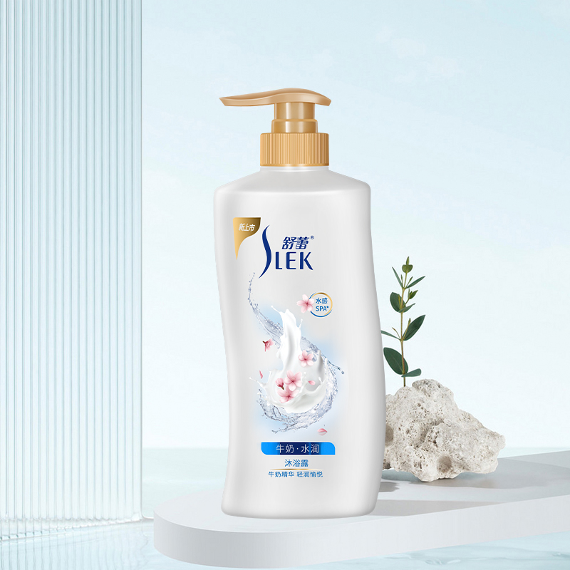 舒蕾(SLEK)牛奶水润沐浴露650毫升高清大图