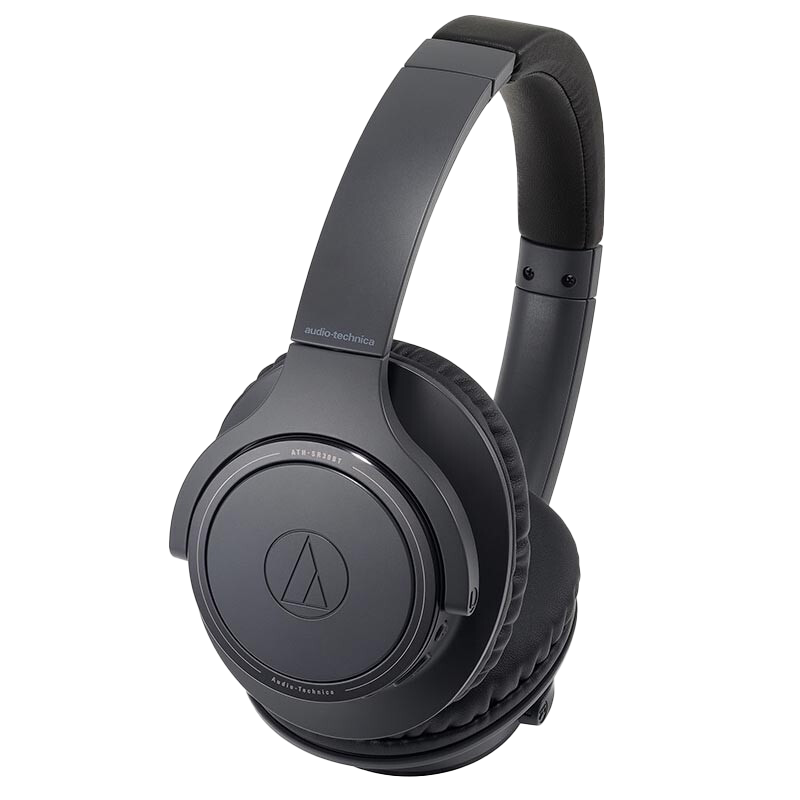 铁三角 SR30BT 便携头戴式无线蓝牙耳机 学生网课 游戏耳麦 HIFI耳机 音乐耳机 黑色