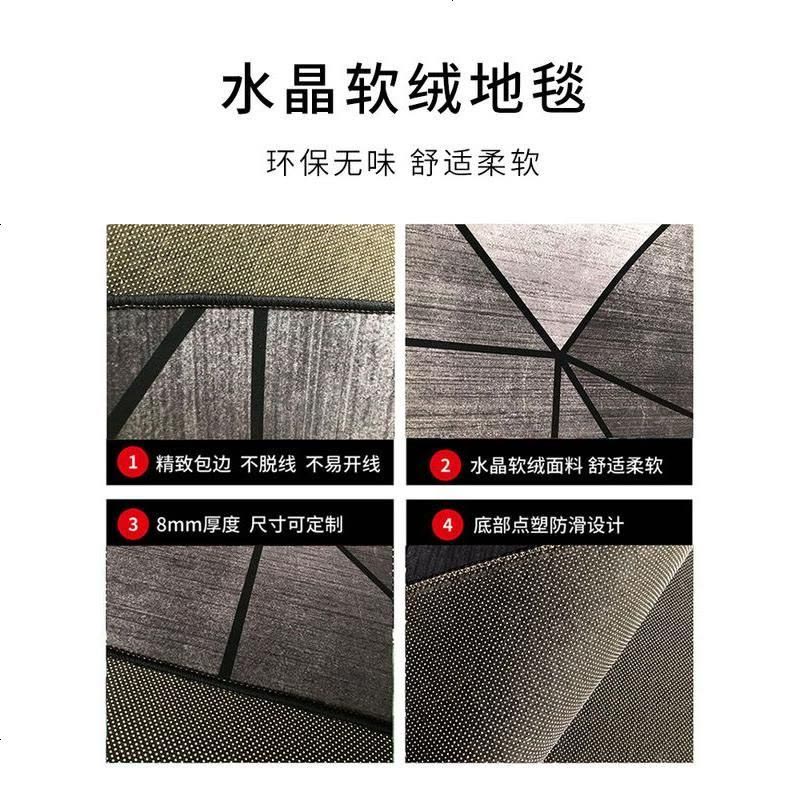 北欧风ins地毯卧室客厅网红同款满铺可爱家用床边茶几大面积地垫图片