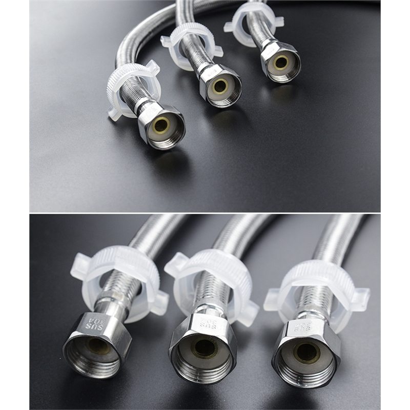 不锈钢进水软管冷热水器金属编织软管古达蛇皮4分水管家用高压304